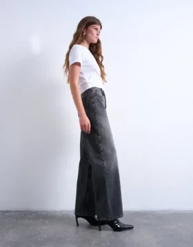 Jeans Tscolumn à taille mi-haute et coupe classique