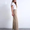 Jeans Tscolumn à taille mi-haute et coupe classique