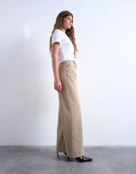 Jeans Tscolumn à taille mi-haute et coupe classique