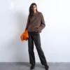 Jeans Tscolumn à taille mi-haute et coupe classique
