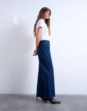Jeans Tscolumn à taille mi-haute et coupe classique