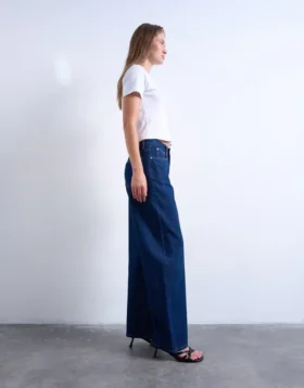 Jeans Tscolumn à taille mi-haute et coupe classique
