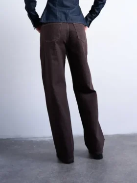 Jeans Tscolumn à taille mi-haute et coupe classique