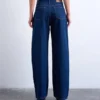 Jeans Tscolumn à taille mi-haute et coupe classique