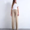 Jeans Tscolumn à taille mi-haute et coupe classique