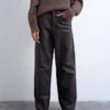 Jeans Tscolumn à taille mi-haute et coupe classique