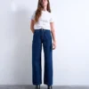 Jeans Tscolumn à taille mi-haute et coupe classique