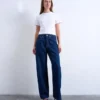 Jeans Tscolumn à taille mi-haute et coupe classique