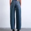 Jeans Tscolumn à taille mi-haute et coupe droite