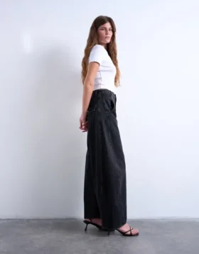 Jeans Tsemma taille haute coupe Barrel Fit