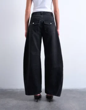 Jeans Tsemma taille haute coupe Barrel Fit