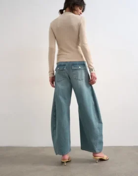Jeans Tsemma taille haute coupe Barrel Fit