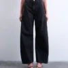 Jeans Tsemma taille haute coupe Barrel Fit