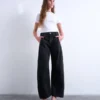 Jeans Tsemma taille haute coupe Barrel Fit
