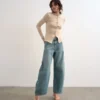 Jeans Tsemma taille haute coupe Barrel Fit