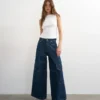 Jeans Tseva à taille mi-haute et coupe large