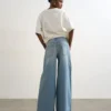 Jeans Tshorizon à taille mi-haute et coupe large