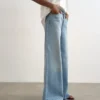 Jeans Tshorizon à taille mi-haute et coupe large
