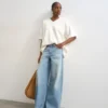 Jeans Tshorizon à taille mi-haute et coupe large