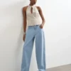 Jeans Tslowrie taille basse, coupe ample