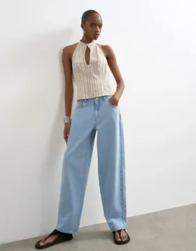 Jeans Tslowrie taille basse, coupe ample