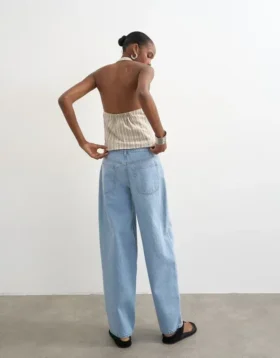 Jeans Tslowrie taille basse, coupe ample