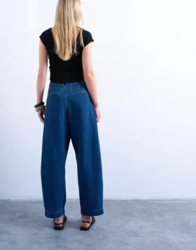 Jeans Tsmari à taille haute et coupe large