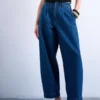 Jeans Tsmari à taille haute et coupe large