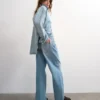 Jeans Tsnora à taille mi-haute et coupe Barrel Fit