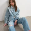 Jeans Tsnora à taille mi-haute et coupe Barrel Fit