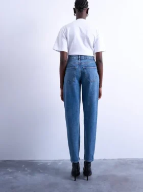 Jeans Tsoriginal à taille haute et coupe « Mom Fit »