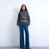 Jeans Tssofie taille basse, coupe classique