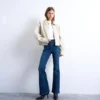 Jeans évasé taille haute Tsjamie
