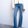 Jeans évasé taille haute Tsjamie
