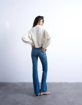 Jeans évasé taille haute Tsjamie