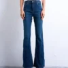 Jeans évasé taille haute Tsjamie
