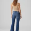 Jeans évasé taille haute Vmselina