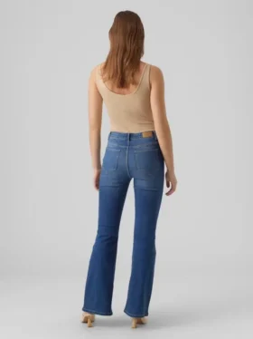 Jeans évasé taille haute Vmselina