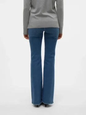 Jeans évasé taille haute Vmselina