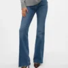 Jeans évasé taille haute Vmselina