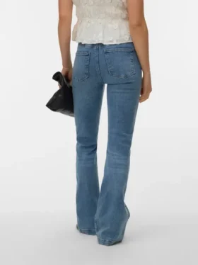 Jeans évasé taille haute Vmtanna