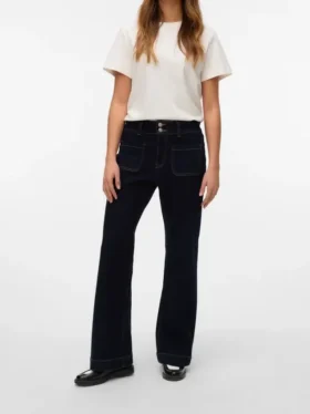 Jeans évasé taille haute Vmvivianne
