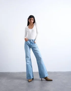 Jeans évasé taille mi-haute Tsmarie