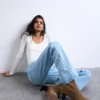 Jeans évasé taille mi-haute Tsmarie