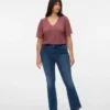 Jeans évasé taille mi-haute Vmcflash