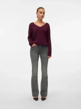 Jeans évasé taille mi-haute Vmflash