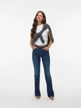 Jeans évasé taille mi-haute Vmflash