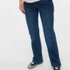 Jeans évasés à taille mi-haute et coupe bootcut