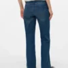 Jeans évasés à taille mi-haute et coupe bootcut