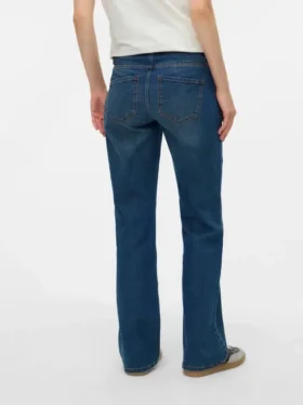 Jeans évasés à taille mi-haute et coupe bootcut